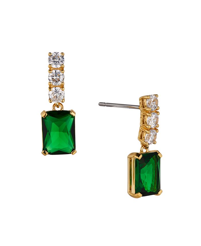 Eliot Danori Green Stone Drop Earring, Created for Macy's - Macy's