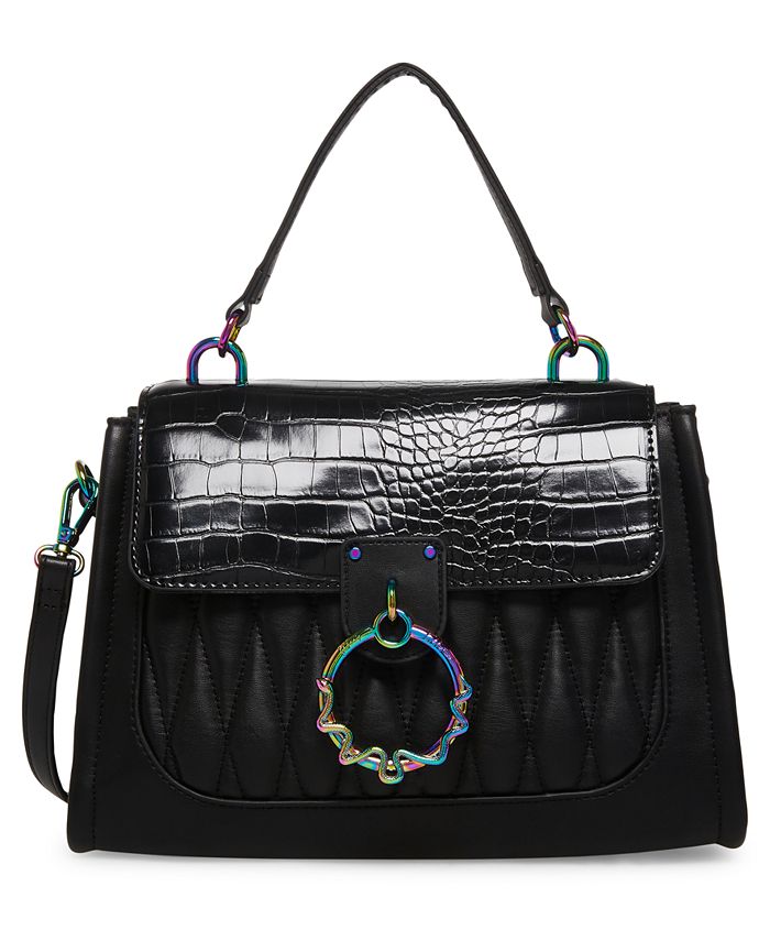 BLACK/WHITE BETSEY JOHNSON Polyurethane Satchel