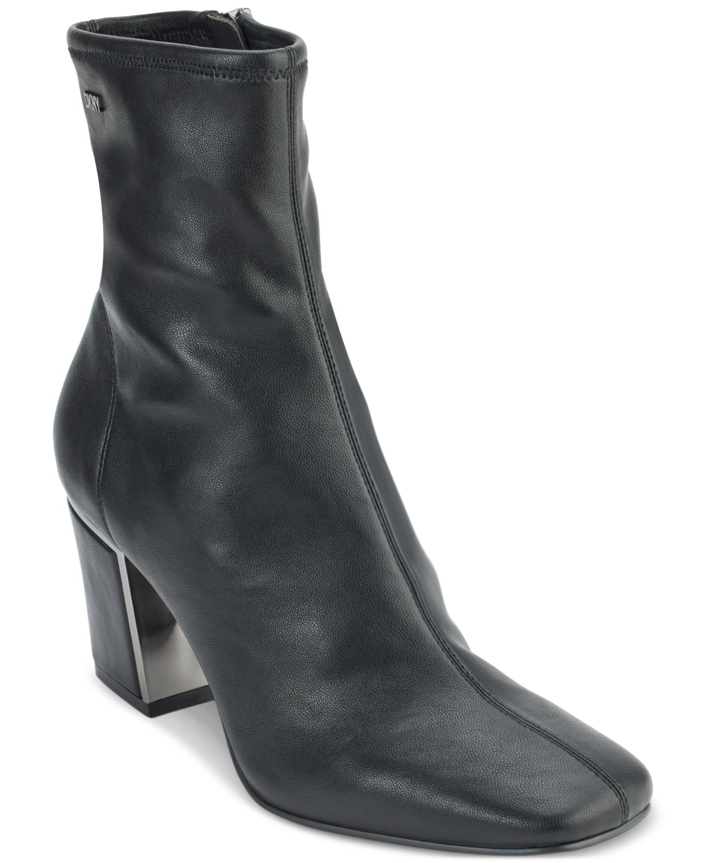 Женские ботинки DKNY Cavale Stretch Booties, цвет: Чёрный гладкий — фото 1