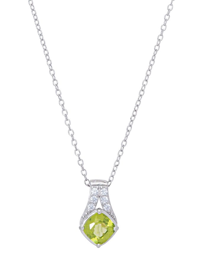 Macys peridot cheap necklace
