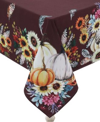 Laural Home Fall Feathers Tablecloth, 70" x 84"