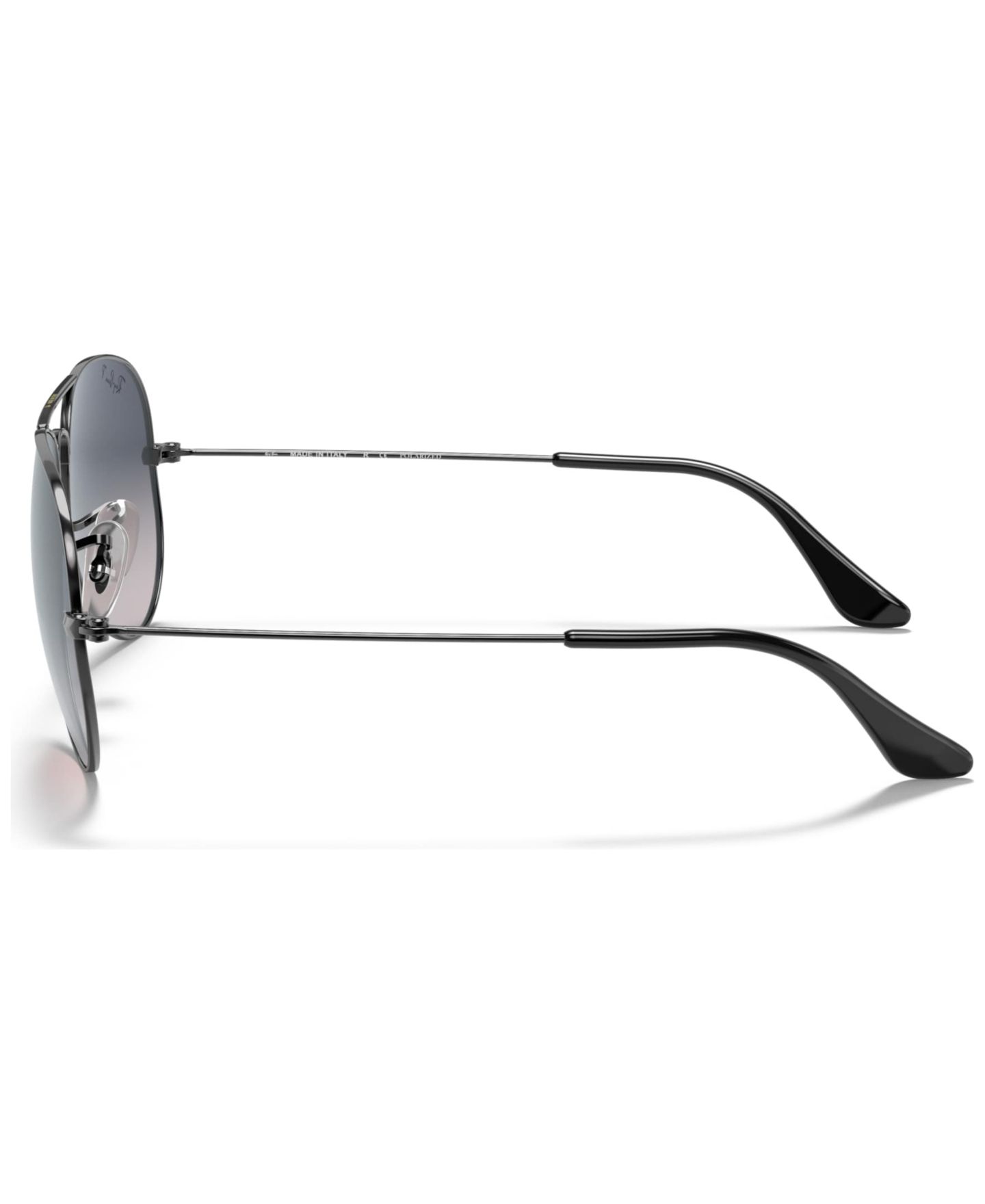 Солнцезащитные очки Ray-Ban Polarized Unisex Sunglasses, RB3025 Aviator Gradient, цвет: Графитовый / Синий — фото 2