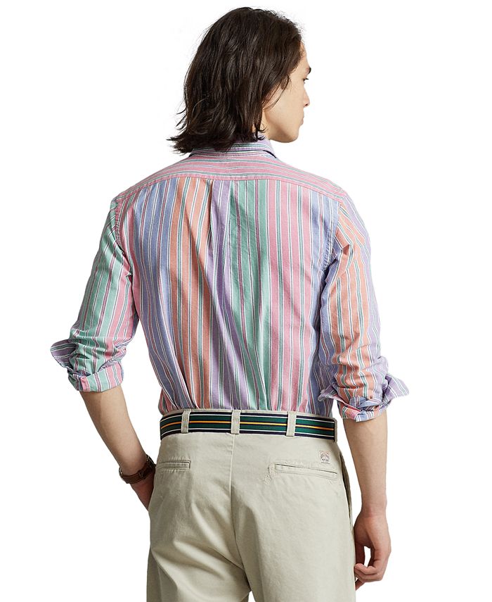 Polo Ralph Lauren Men's ClassicFit Striped Oxford Shirt Macy's
