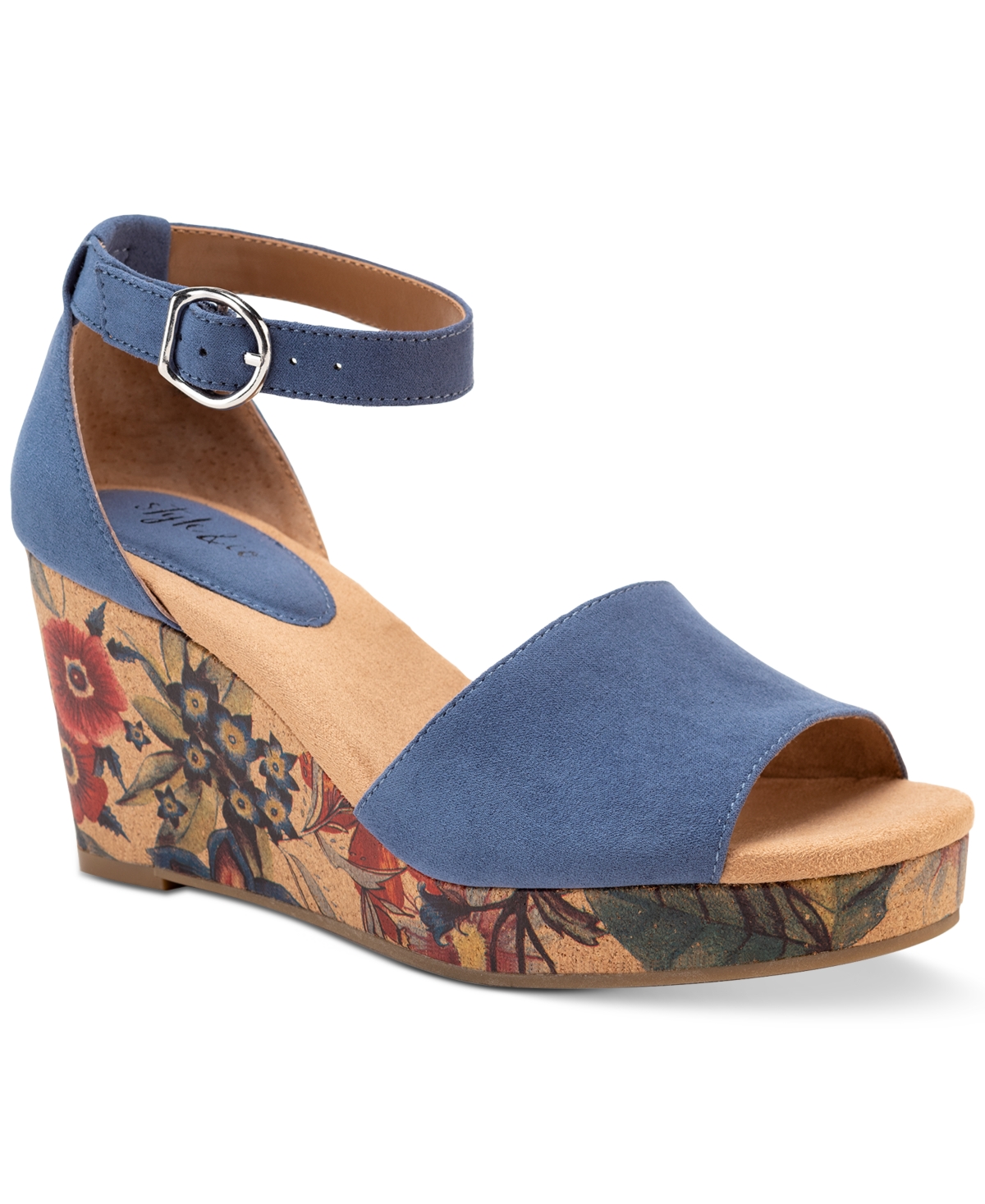 Macy's navy sale blue sandals