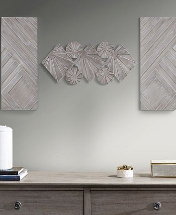 Madison Park Ash Carved Wood Wall Decor Set, 3 Piece & Reviews - All ...