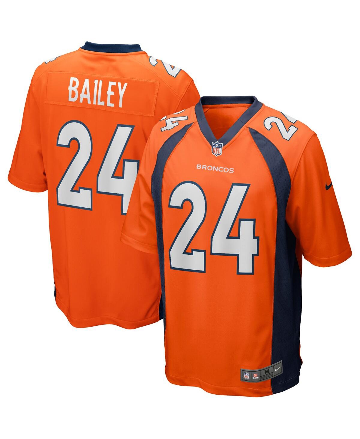 Men's Nike Champ BaileyDenver Broncos Game Retired Player Jersey - Orange