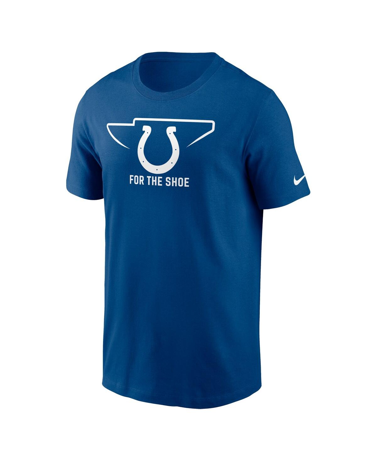 Shop Nike Men's  Royal Indianapolis Colts Essential Local Phrase T-shirt