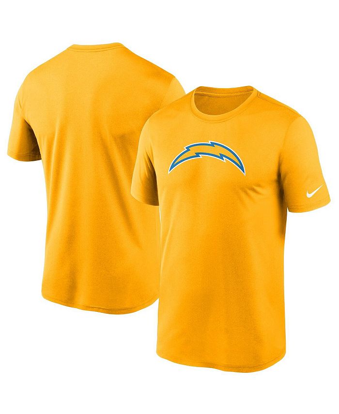 Nike Men's Los Angeles Chargers Legend Logo T-Shirt - Gold - S (Small)