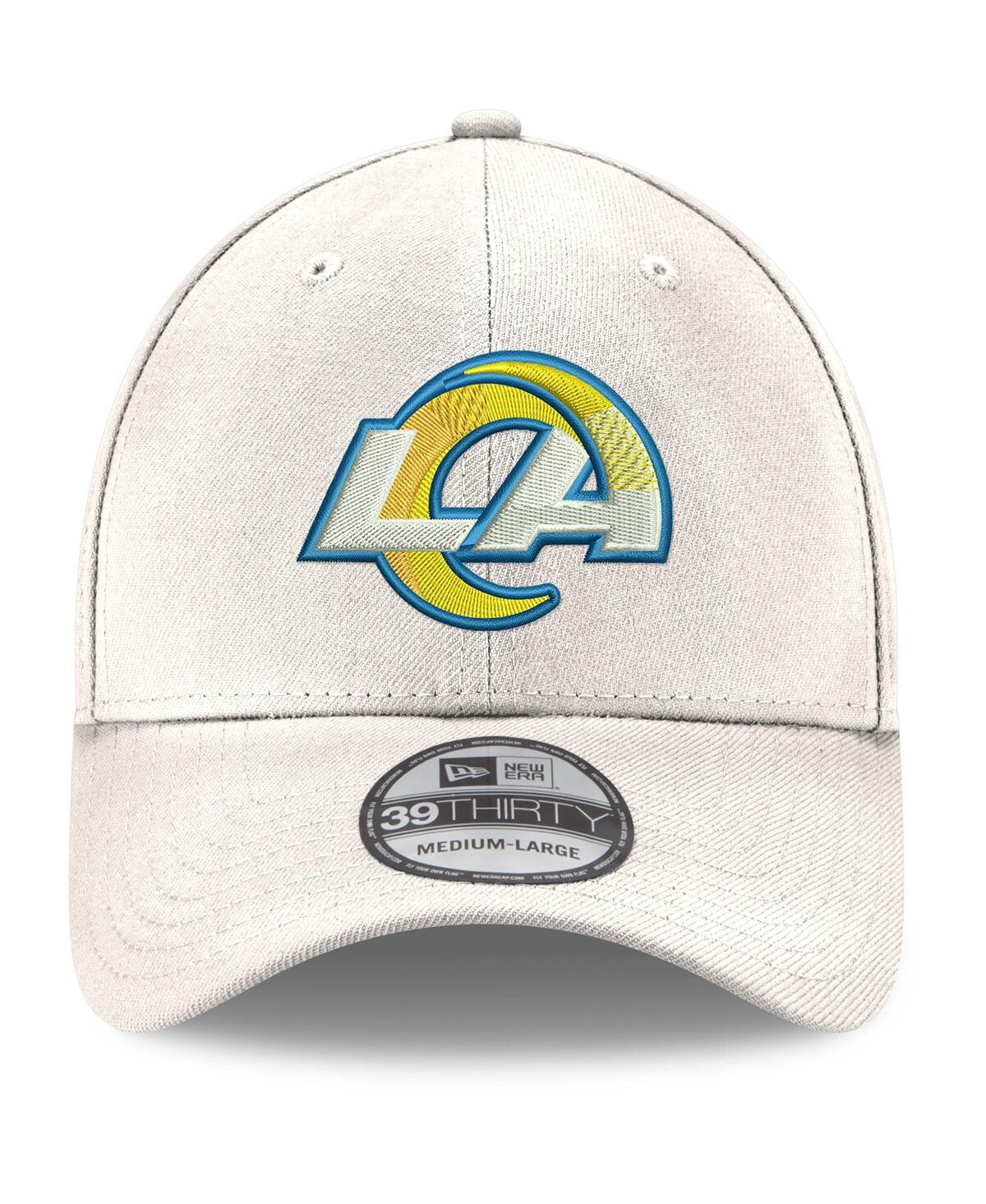 Men's New EraLos Angeles Rams La Logo Iced Ii 39THIRTY Flex Hat - White