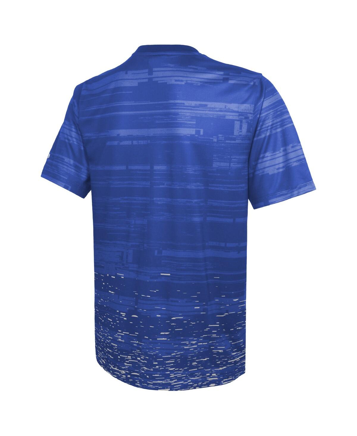 NEW ERA MEN'S NEW ERA ROYAL LOS ANGELES RAMS COMBINE AUTHENTIC SWEEP T-SHIRT 