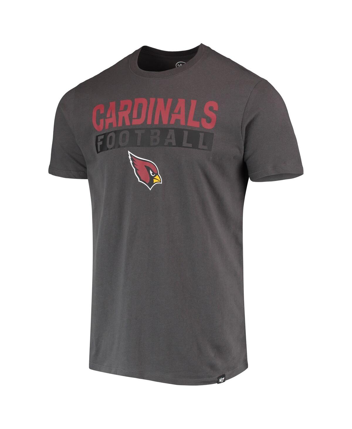 Shop 47 Brand Men's '47 Charcoal Arizona Cardinals Dark Ops Super Rival T-shirt