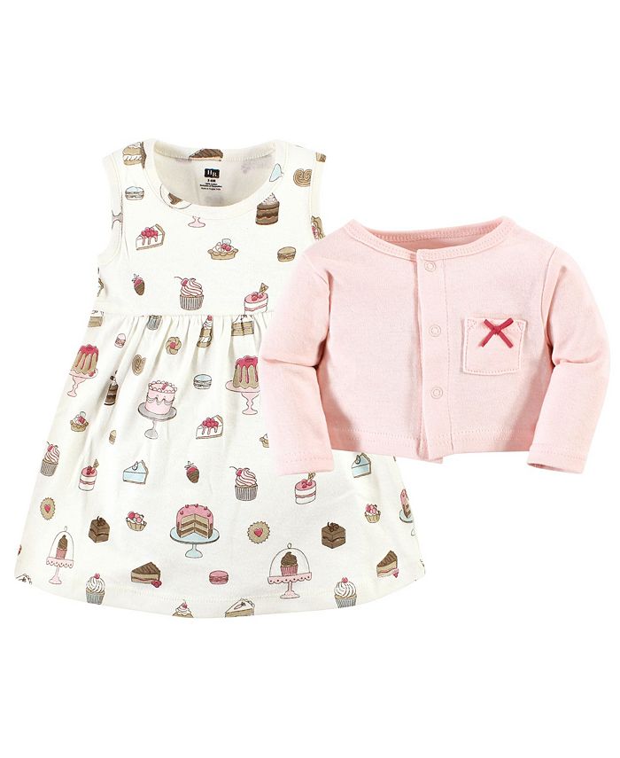 Hudson Baby Baby Girls Dress and Cardigan, 2Piece Set Macy's