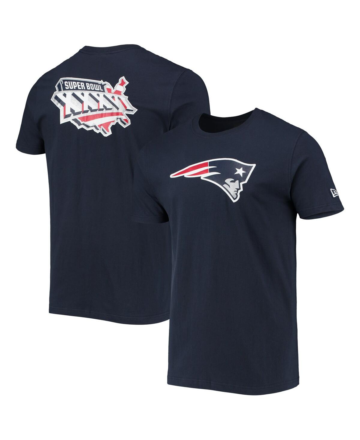 Shop New Era Men's  Navy New England Patriots Patch Up Collection Super Bowl Xxxvi T-shirt