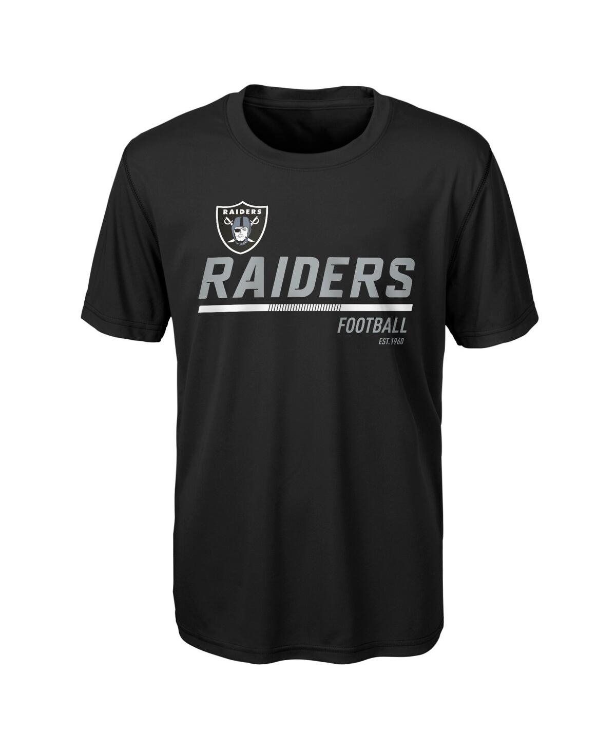 Outerstuff Kids' Big Boys Black Las Vegas Raiders Engaged T-shirt