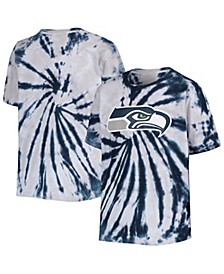 Boys Youth College Navy Seattle Seahawks Team Tie-Dye T-shirt