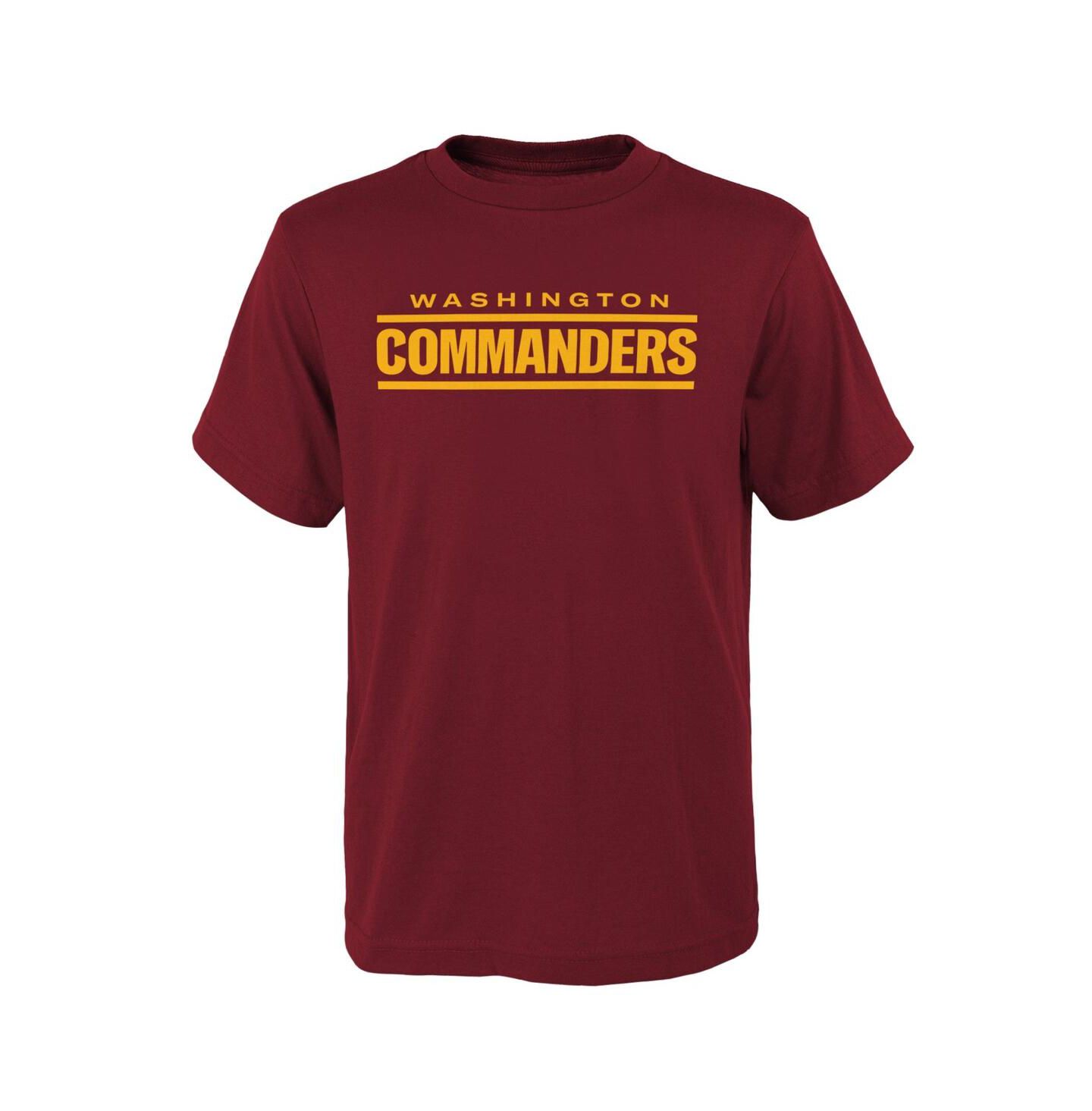 Футболка Outerstuff Burgundy Washington Commanders Team Logo для мальчиков — фото 1