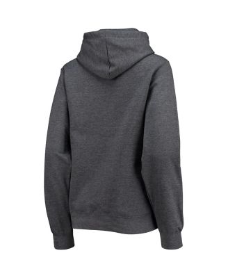 Women's Heathered Gray Washington Commanders Fleece Pullover Hoodie