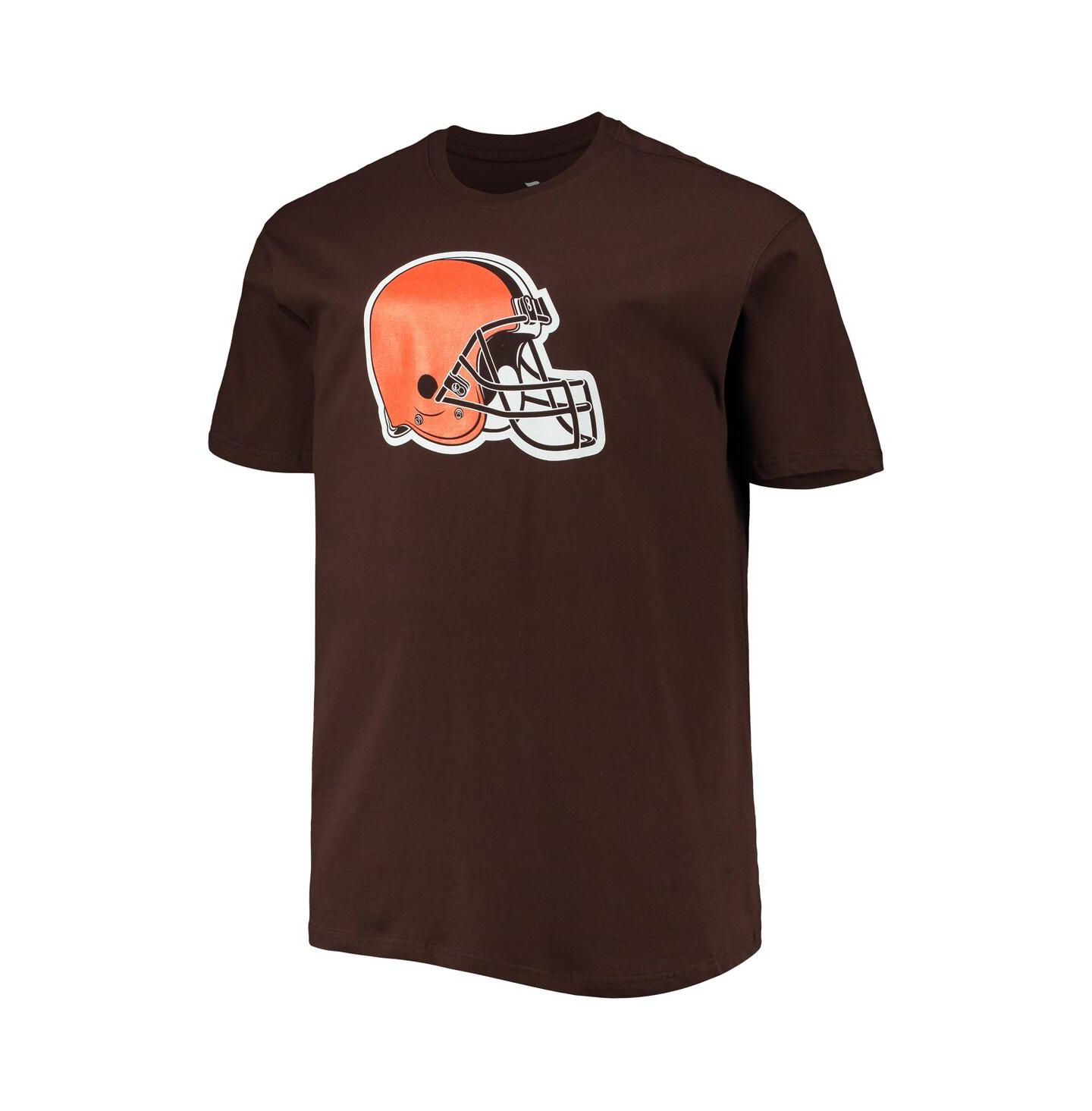 Мужская футболка Fanatics Deshaun Watson Brown Cleveland Browns Big and Tall Player Name and Number — фото 3