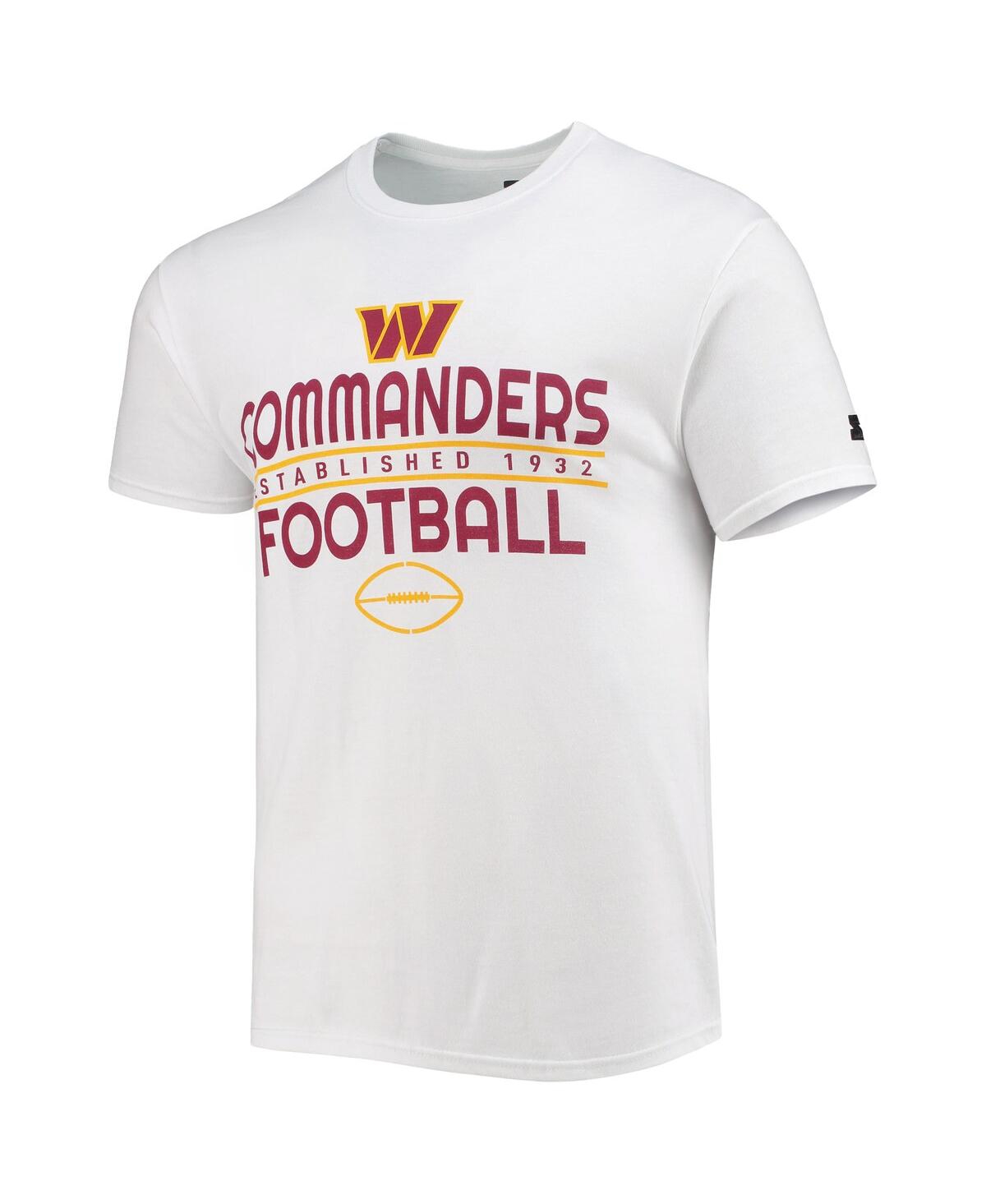 Shop Starter Men's  White Washington Commanders Prime Time T-shirt