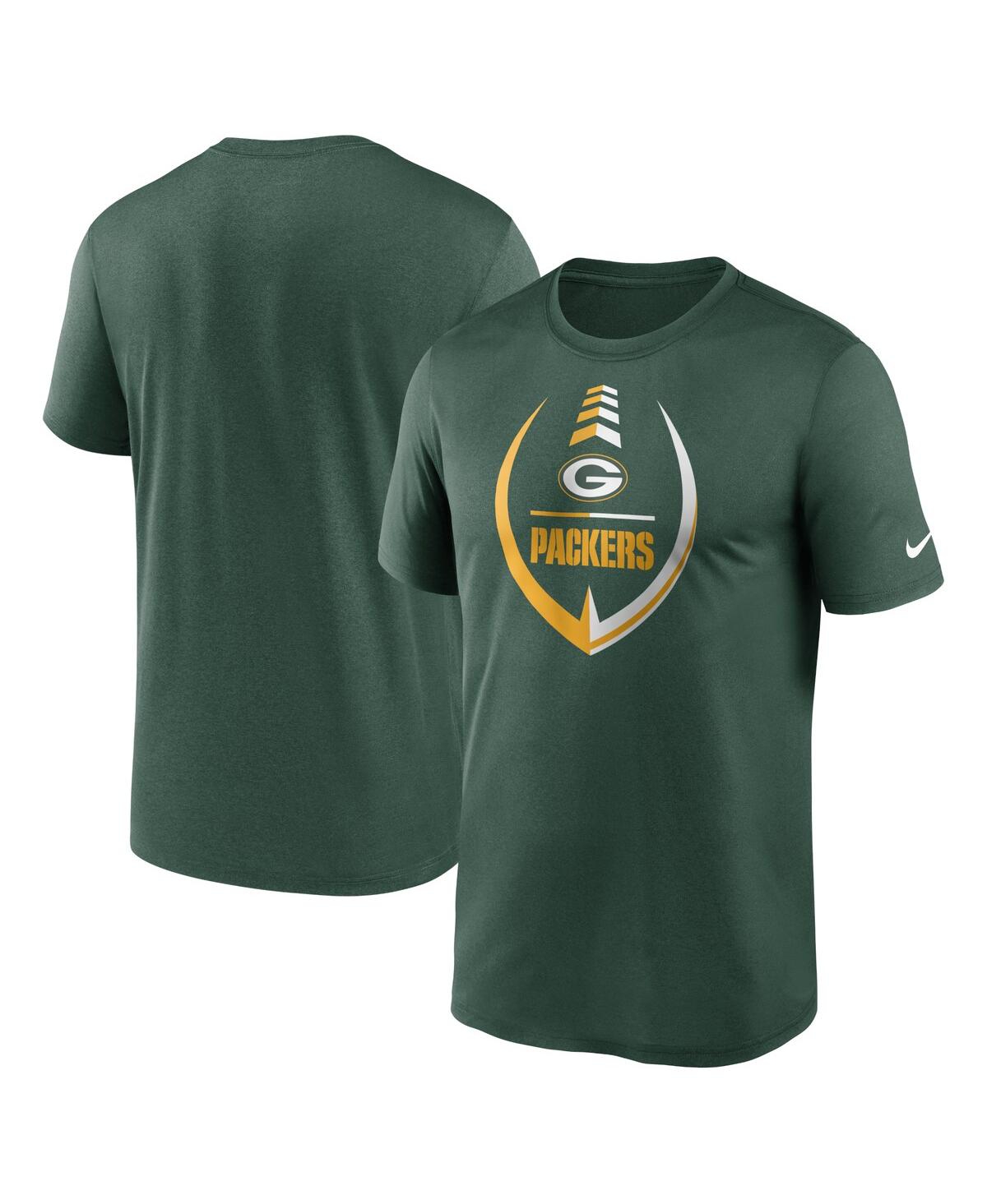 Shop Nike Men's  Green Green Bay Packers Icon Legend Performance T-shirt
