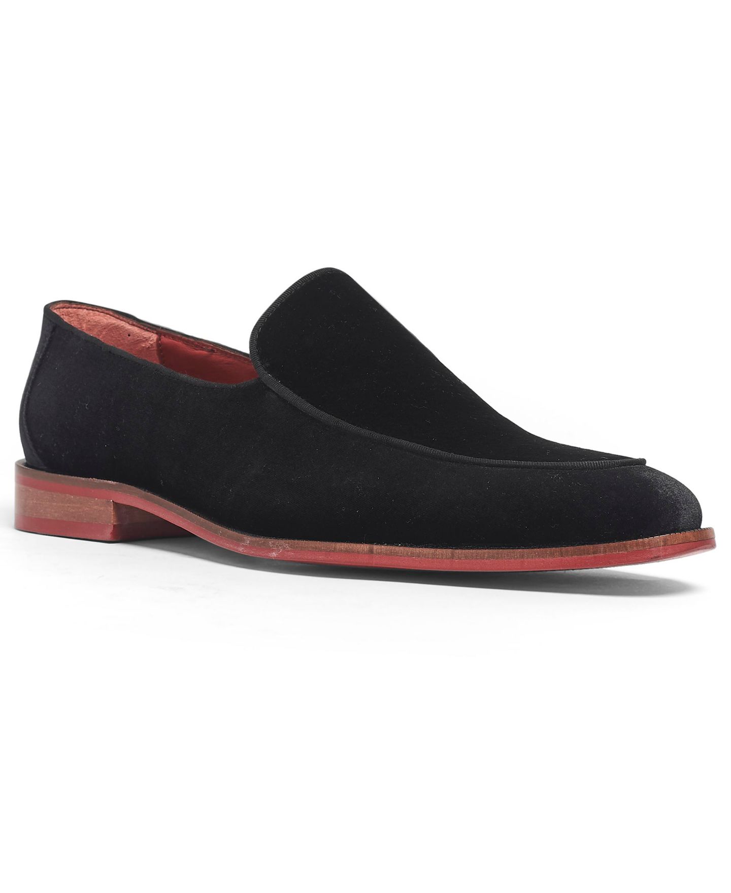 Мужские туфли Carlos by Carlos Santana Prince Velvet Slip-On Wedding Loafer, цвет: Чёрный — фото 1