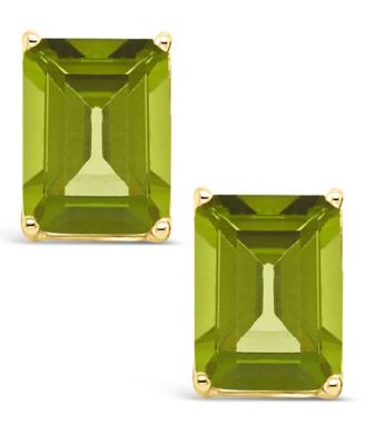 Peridot (3-3/8 ct. t.w.) Stud Earrings in 14K Yellow Gold