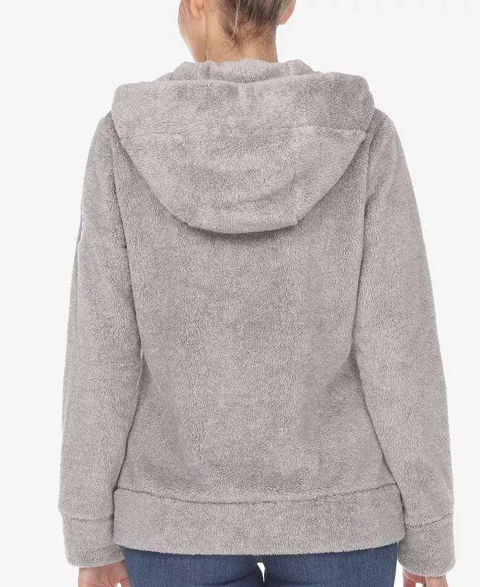 Women's Hooded Sherpa Jacket - thumbnail 8