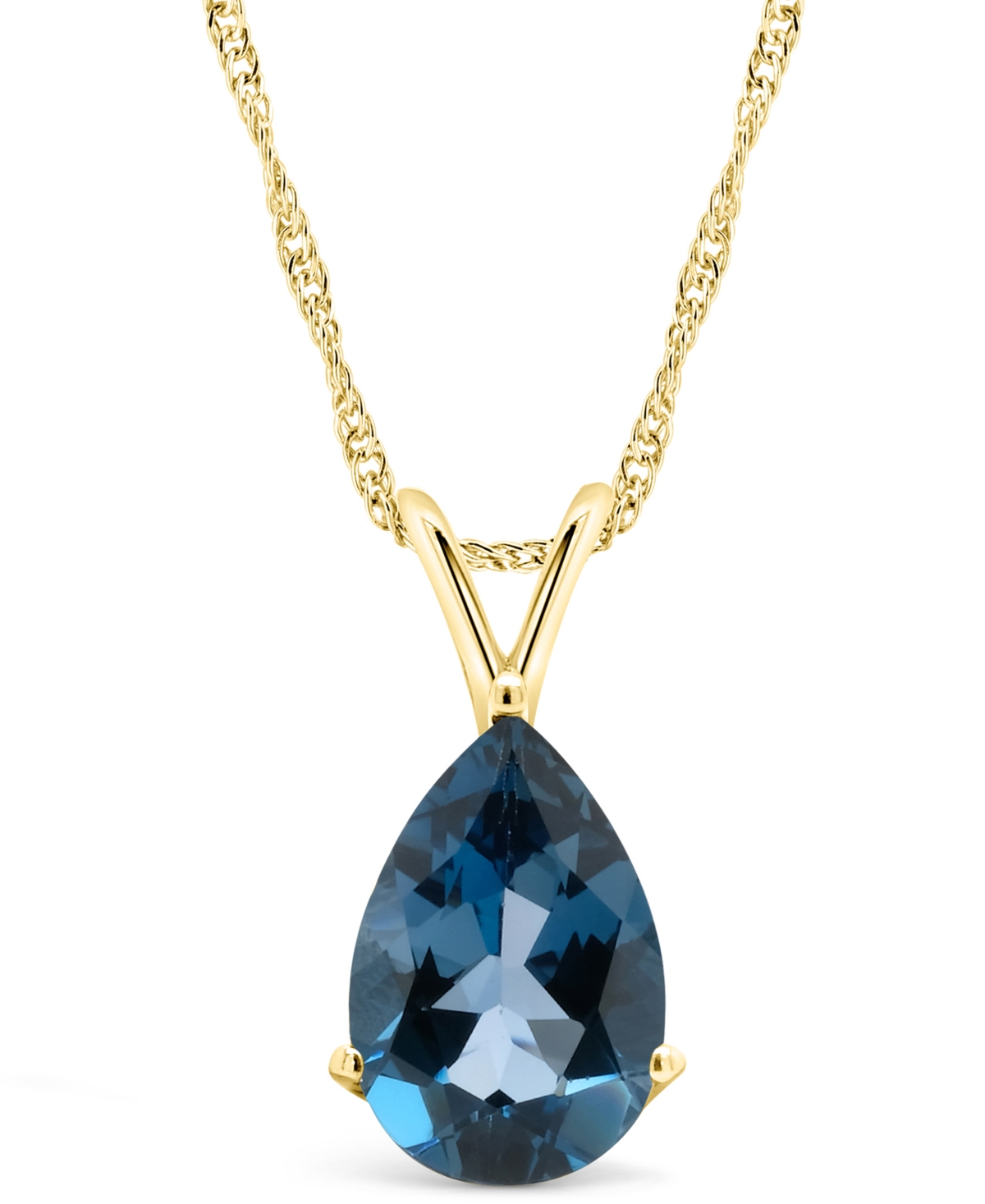 MACY'S LONDON TOPAZ (3-5/8 CT. T.W.) PENDANT NECKLACE IN 14K YELLOW GOLD