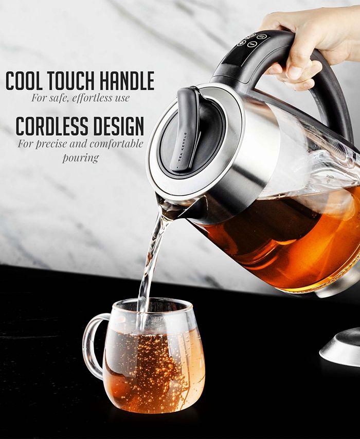 OVENTE Glass Electric Tea Kettle 1.8 Liter Bisphenol A Free Cordless
