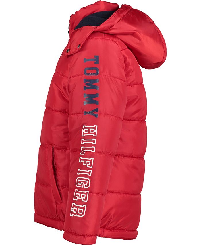 Tommy Hilfiger Big Boys Classic Logo Puffer Jacket & Reviews Coats