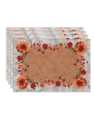 Fall in Love Set of 4 Placemats, 13" x 19"