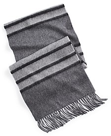 Men's 100% Cashmere Horizontal Stripe Scarf, Created for Macy's 