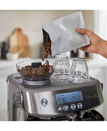 Breville The Barista Pro Espresso Machine Bean Hopper 1/2 lb, Water Tank 67  oz - Macy's