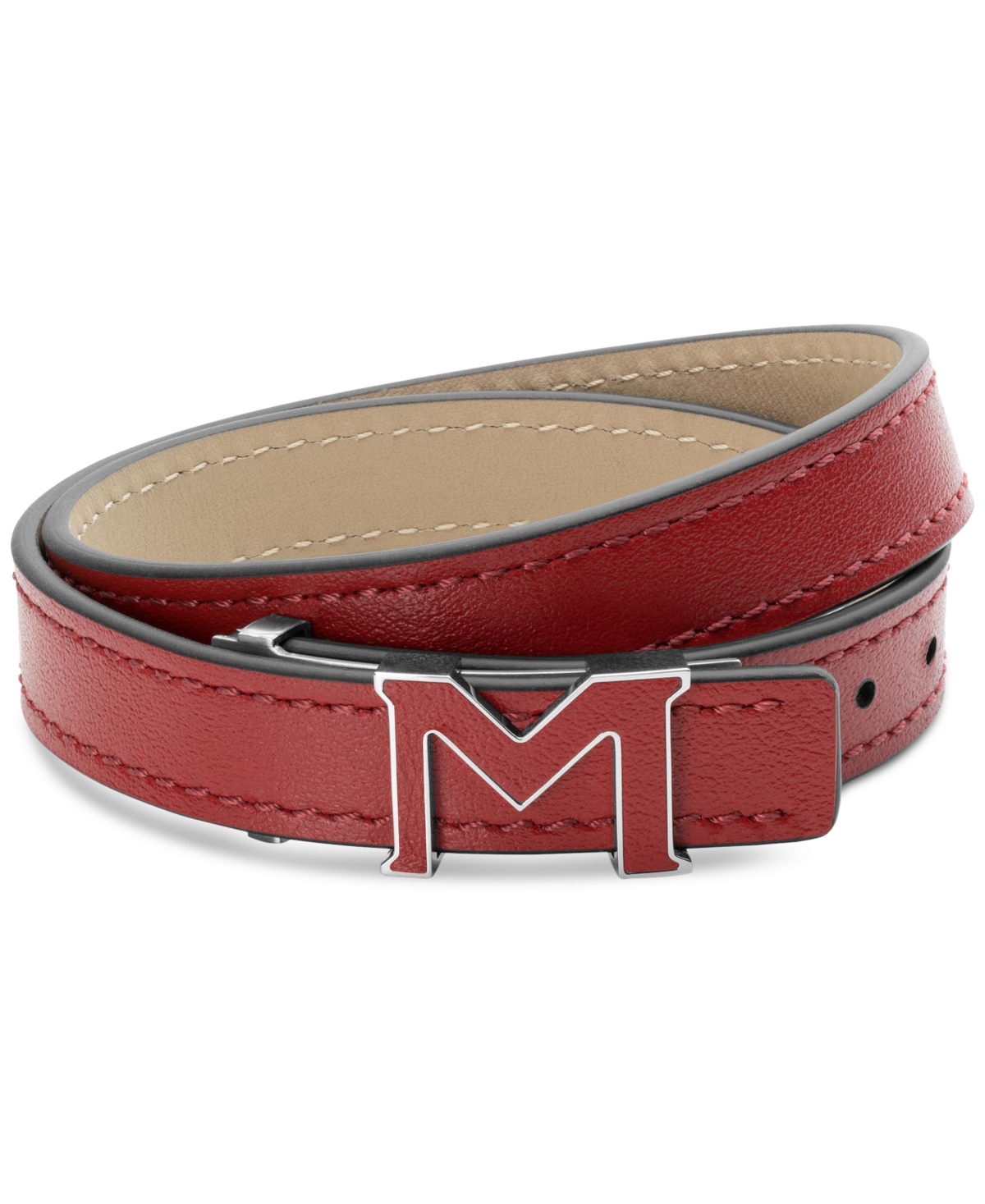 Shop Montblanc M Gram Bracelet In Red