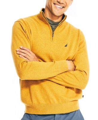 Yellow Quarter-Zip Mens Sweaters \u0026 Men 