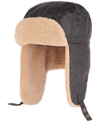 Barbour - Men's Morar Wax Trapper Hat with Fleece Lining