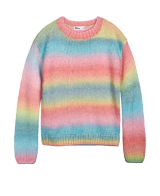 Epic Threads Big Girls Rainbow Sweater, Created For Macy's Macy's
