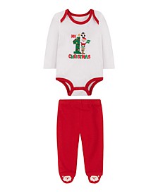 Baby Neutral 1st Christmas Pant and Bodysuit, 2 Piece Set