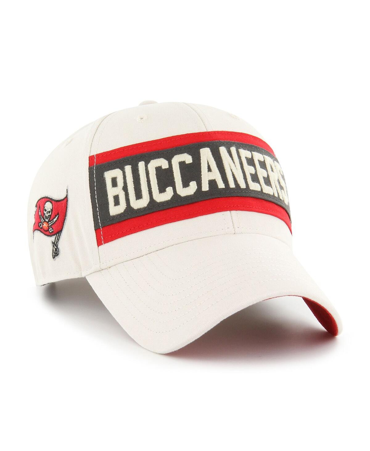 Men's '47Tampa Bay Buccaneers Crossroad Mvp Adjustable Hat - Cream