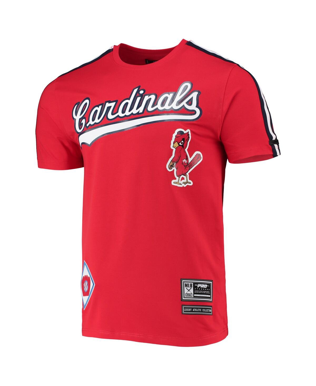 Pro Standard Men's  Red St. Louis Cardinals Taping T-shirt In Red