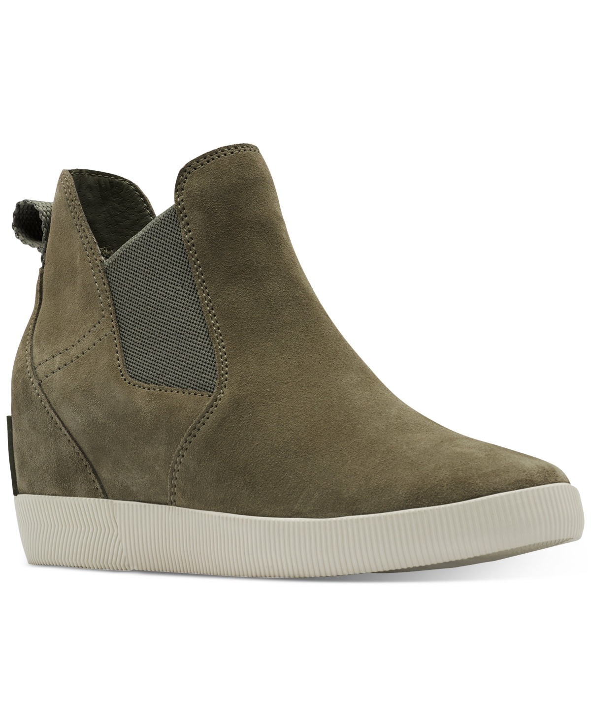 Sorel Out N About Ii Slip-on Wedge Sneakers Women's Shoes In Stone Green/laurel Leaf