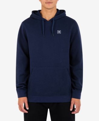 Hurley Men's Boxed Logo Fleece Pullover Hoodie - Soft Brushed Hooded Sweatshirt For Casual Wear