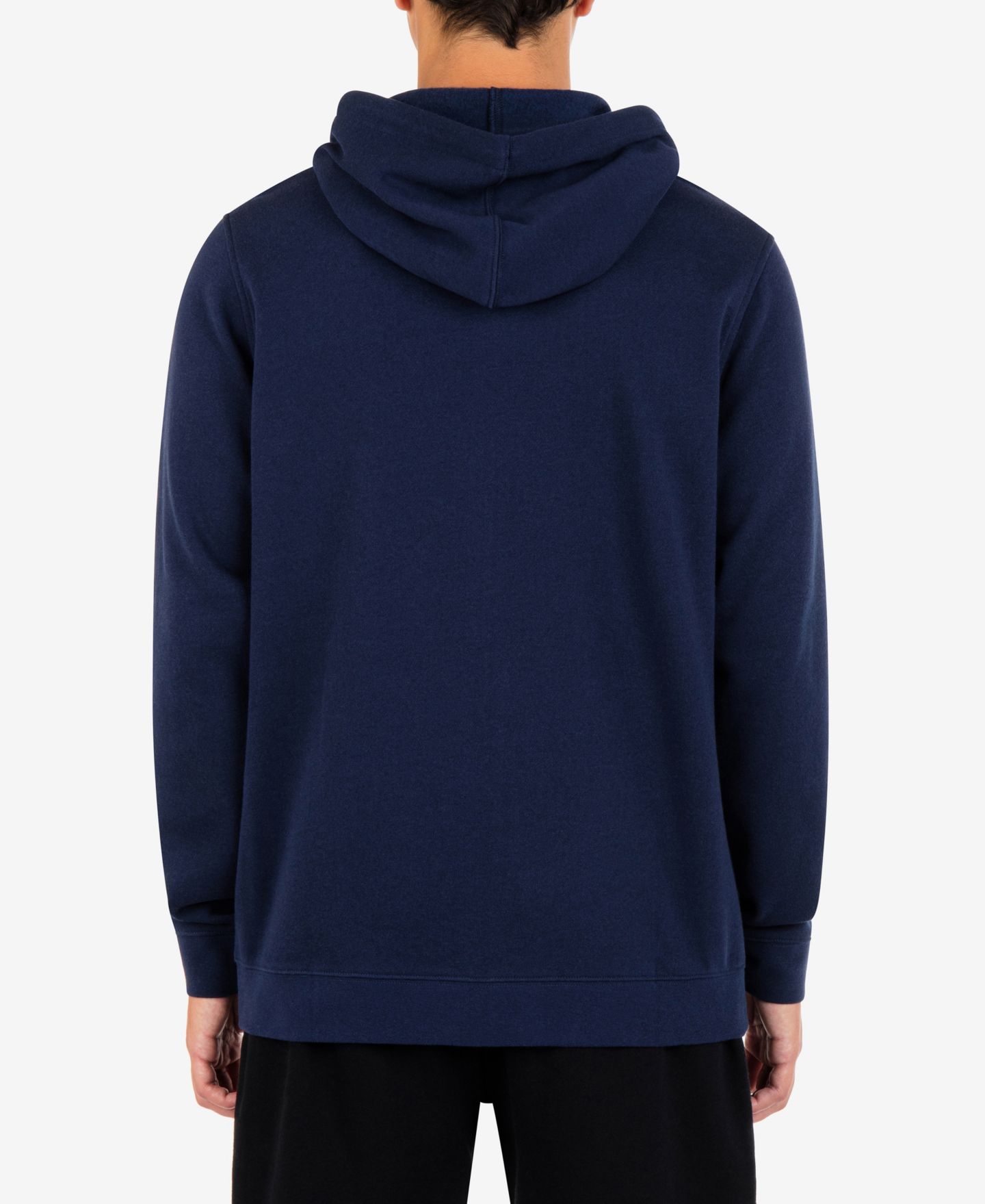 Мужское худи Hurley Icon Chest Logo Full Zip Hooded, цвет: Чёрный — фото 5