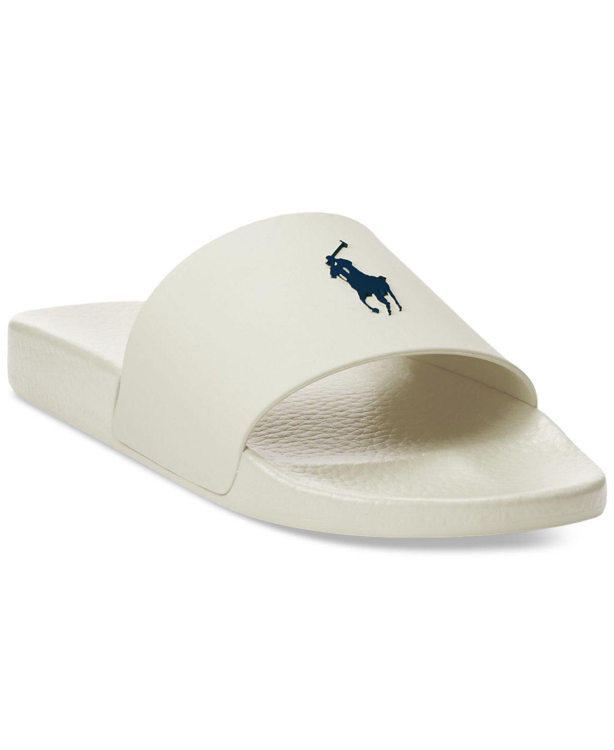Polo Ralph Lauren Men's Signature Pony Slide Sandals In White