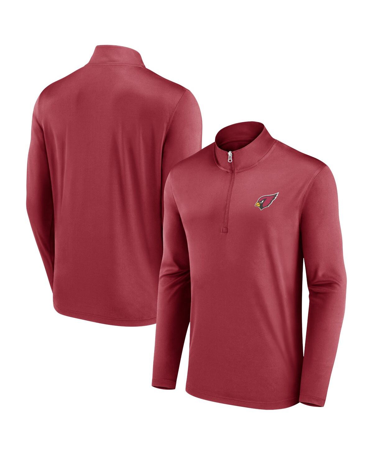 Shop Fanatics Men's  Cardinal Arizona Cardinals Underdog Quarter-zip Jacket