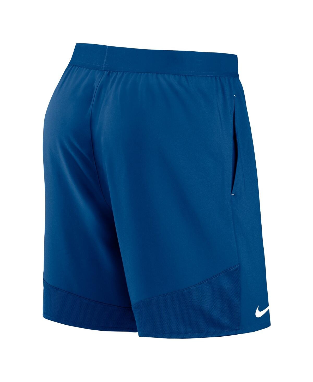 Shop Nike Men's  Royal Indianapolis Colts Stretch Woven Shorts