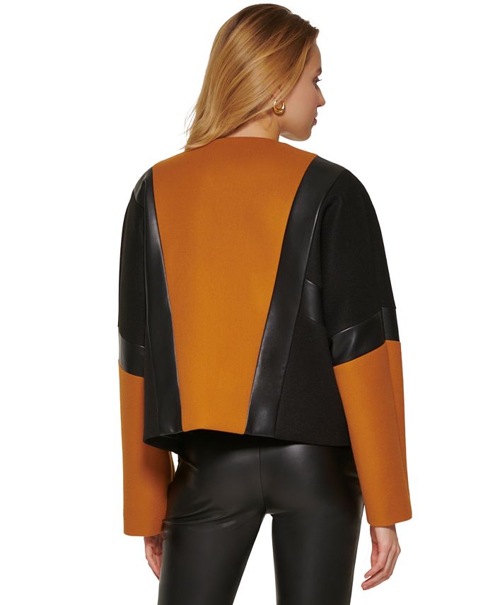 DKNY Women's MixedMedia Jacket Macy's