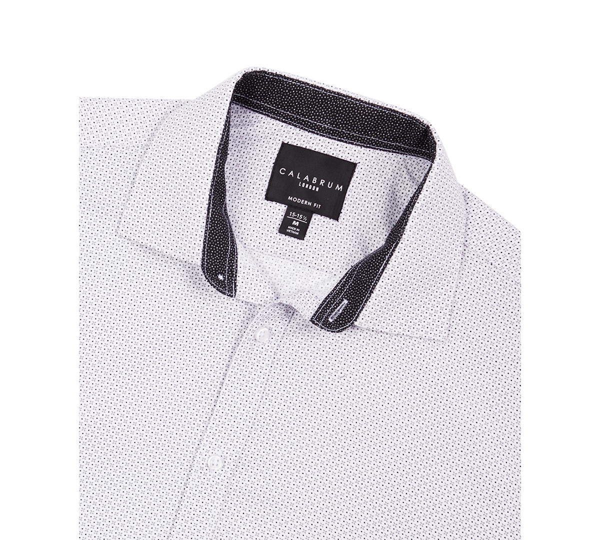 Men's Regular Fit Mini Neat Print Wrinkle Free Performance Dress Shirt - Lilac