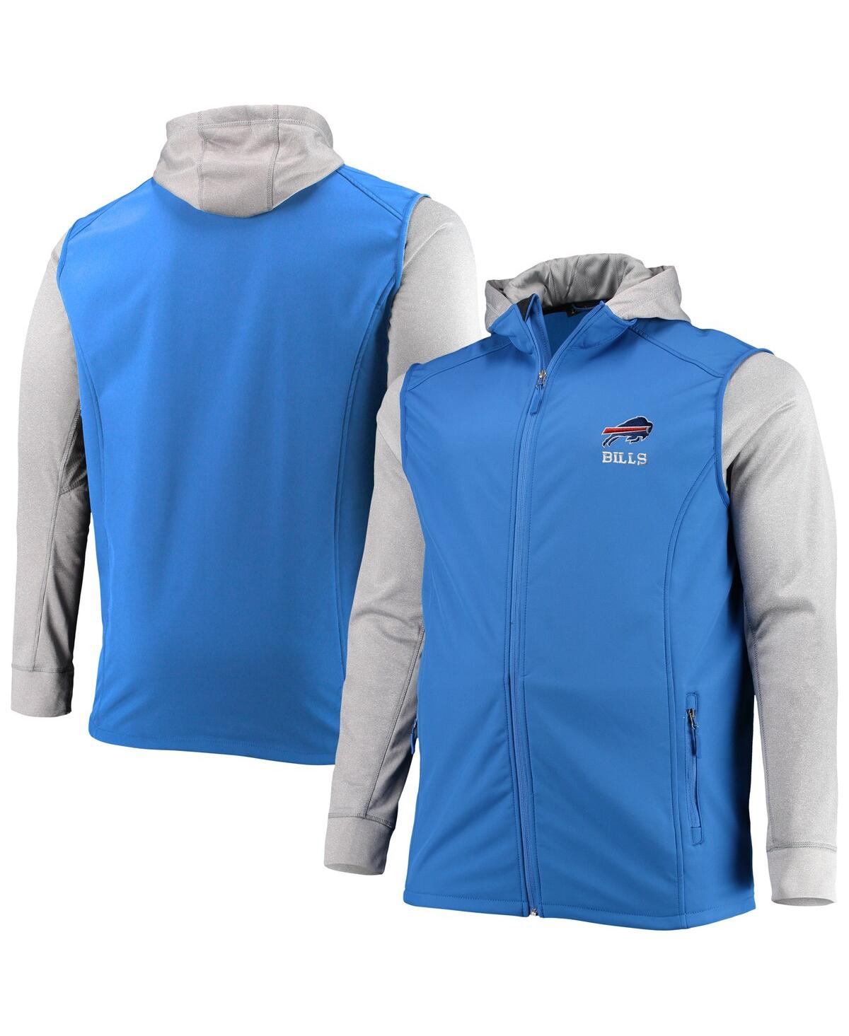 Dunbrooke Men's  Royal And Gray Buffalo Bills Big And Tall Alpha Full-zip Hoodie Jacket In Royal,gray