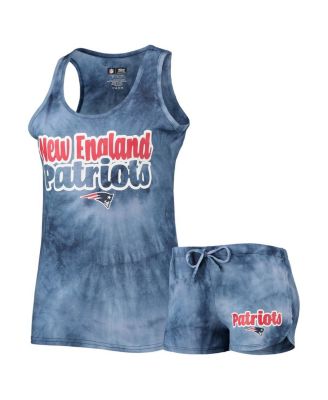 Women's Navy New England Patriots Billboard Tank Top and Shorts Set